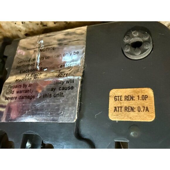 1970's GTE AE model 182 Rotary Desk phone Tan - Picture 8 of 12